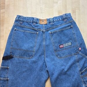 VTG‎ Y2K Ecko Unltd Jeans Mens 36x28 XL Blue Denim Carpenter Wide-Leg Baggy